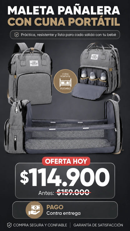 Maleta Pañalera Multiusos 👶
