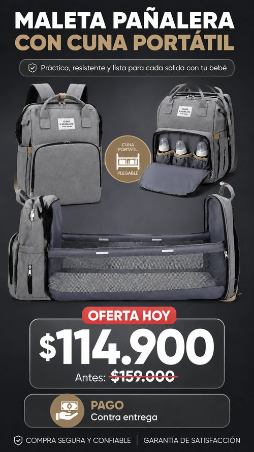 Maleta Pañalera Multiusos 👶