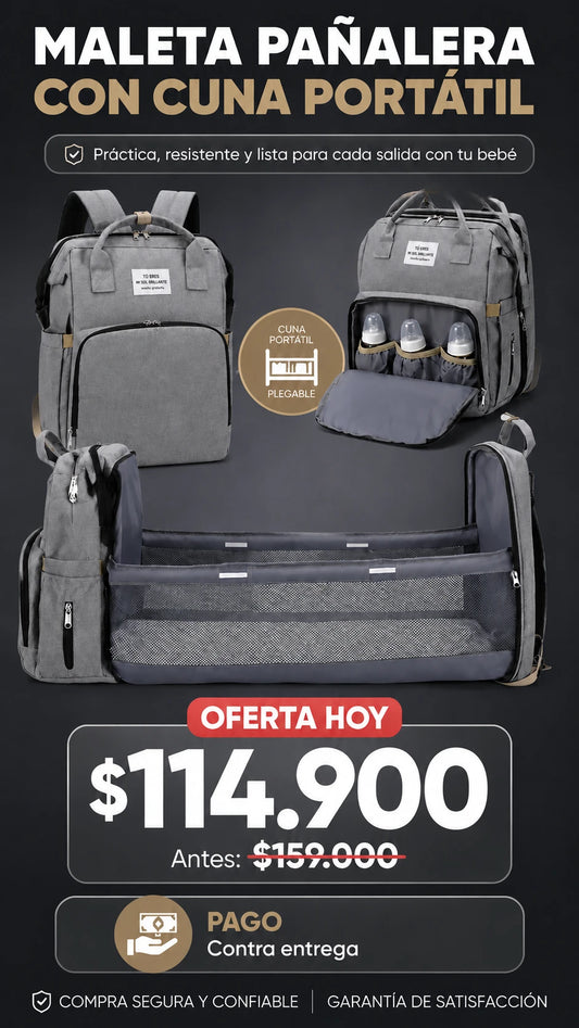 Maleta Pañalera Multiusos 👶