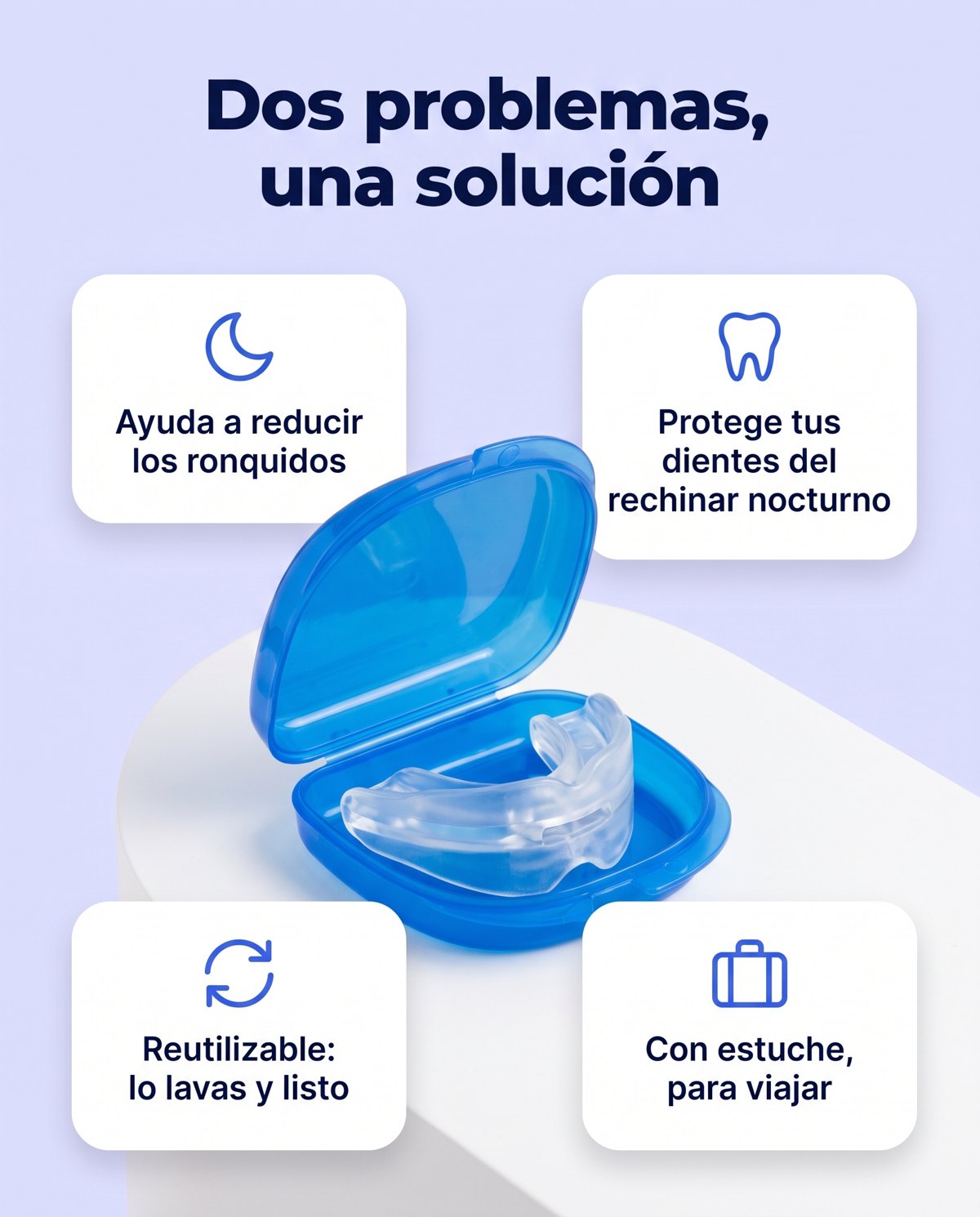 Protector bucal antirronquidos y antibruxismo
