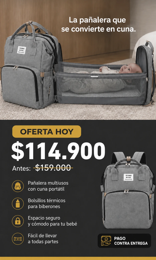 Maleta Pañalera Multiusos 👶