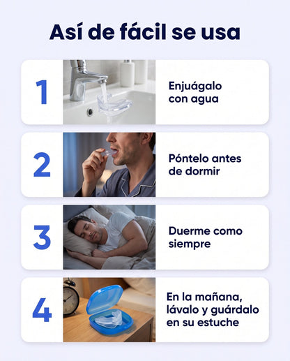 Protector bucal antirronquidos y antibruxismo