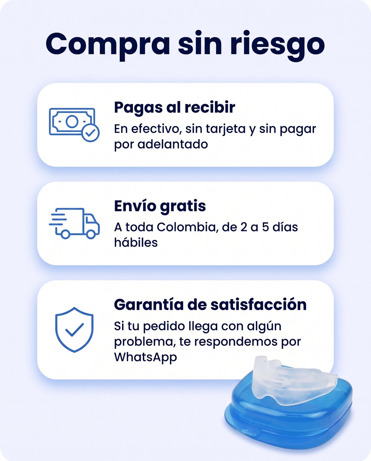 Protector bucal antirronquidos y antibruxismo